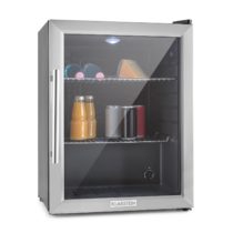 Klarstein Beersafe XL, chladnička s objemom 60 litrov, energet. trieda D, sklenené dvere, nerezová o...