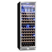 Klarstein Vinovilla Grande Duo, veľkoobjemová vinotéka, chladnička, 425l, 165 fl., 3-farebné LED osv...