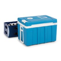Klarstein BeerPacker, termoelektrický chladiaci box s funkciou udržania tepla, 50 l, F, AC/DC, vozík...