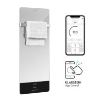 Klarstein Hot Spot Crystal Reflect Smart, infračervený ohrievač, 850 W, aplikácia, časovač, zrkadlo
