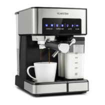 Klarstein Arabica Comfort, espresso kávovar, 1350W, 20 barov, 1,8l, dotyková ovládacia plocha, nerez...