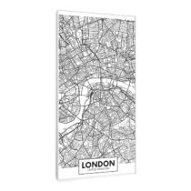 Klarstein Wonderwall Air Art Smart, infračervený ohrievač, mapa mesta Londýn, 60 x 120 cm, 700 W