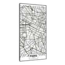 Klarstein Wonderwall Air Art Smart, infračervený ohrievač, mapa mesta Paríž, 60 x 120 cm, 700 W